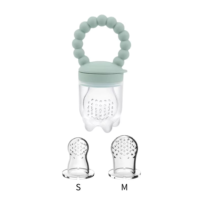 Baby Pacifier Fruit Feeder Baby Silicone Mesh Bag Pacifier Food-Grade Fruit and Vegetable Feeder Nursing Toddler Teething Toys