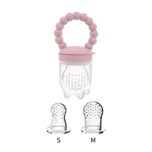 Baby Pacifier Fruit Feeder Baby Silicone Mesh Bag Pacifier Food-Grade Fruit and Vegetable Feeder Nursing Toddler Teething Toys