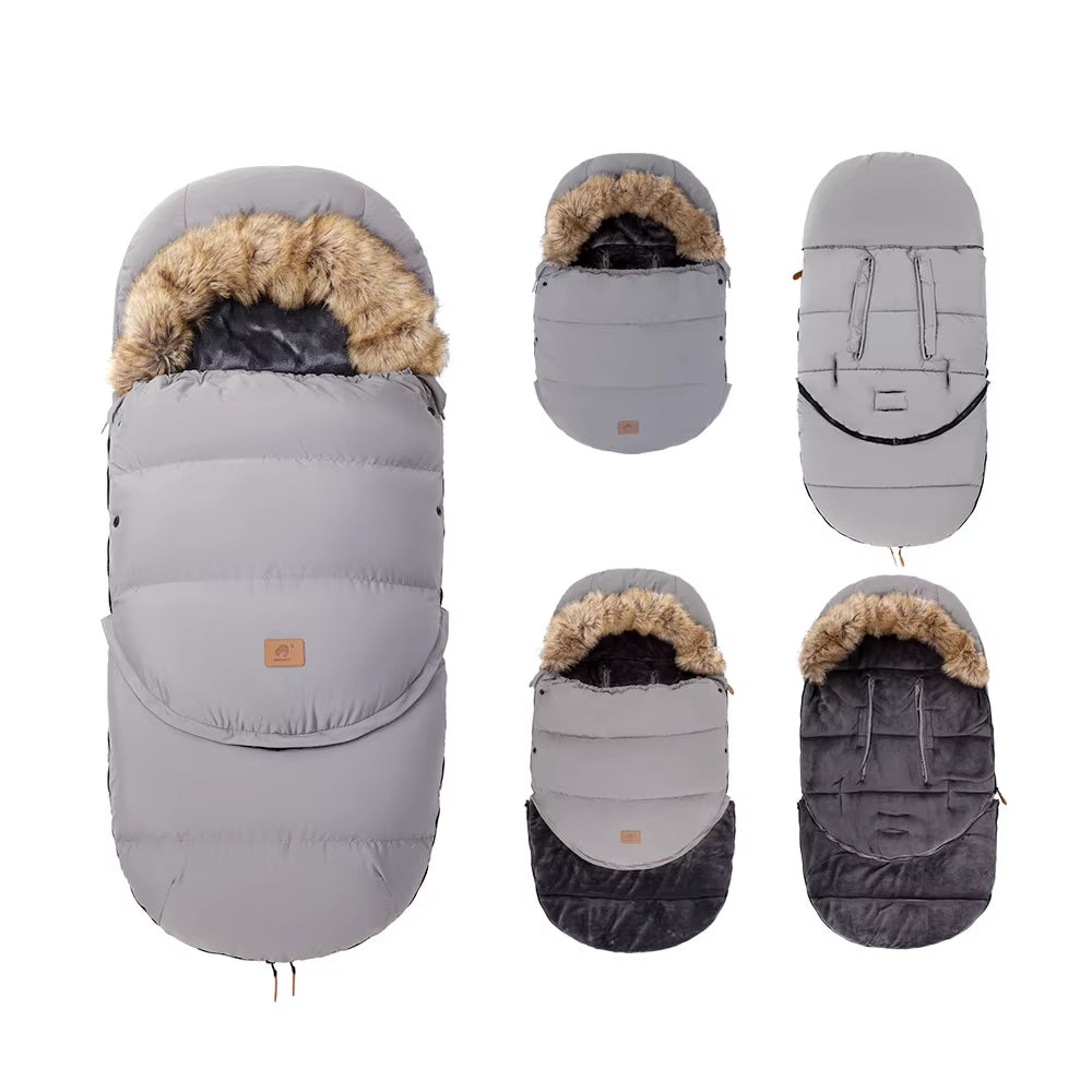 0-36 Months Baby Stroller Footmuff Removable Winter Warm Thicker Envelope for Discharge Universal Pram Baby Stroller Accessories